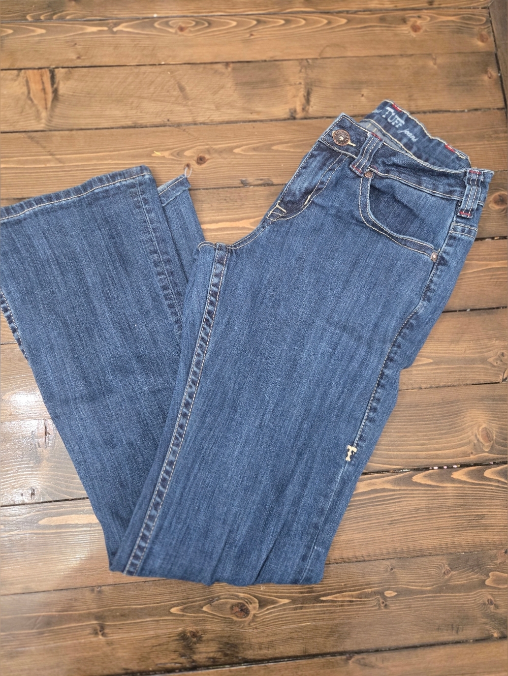 Womens Cowgirl Tuff Dark Blue Bootcut Jeans Size 27